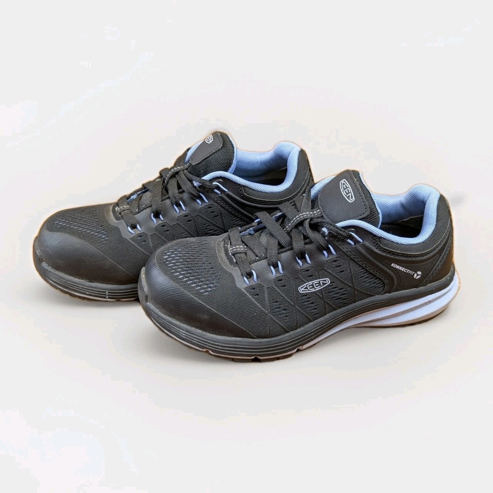 Keen Women's Black with Light Blue Lining Sneakers keen vista utility comp toe